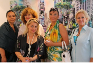 Batumi Delegation - Natalia Stuart- Fox, Irina Tsertsvadze, Loni Olfers, Natia Surguladze and Gladys Osterwald.