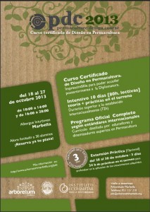 permaculture design course 2013 poster