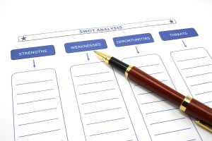 bigstockphoto_Swot_Analysis_With_Pen_5691983