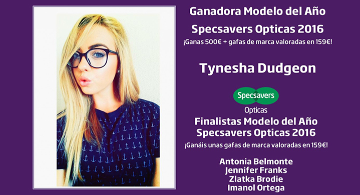 Specsavers anuncia los ganadores de su concurso Modelo del año 2016