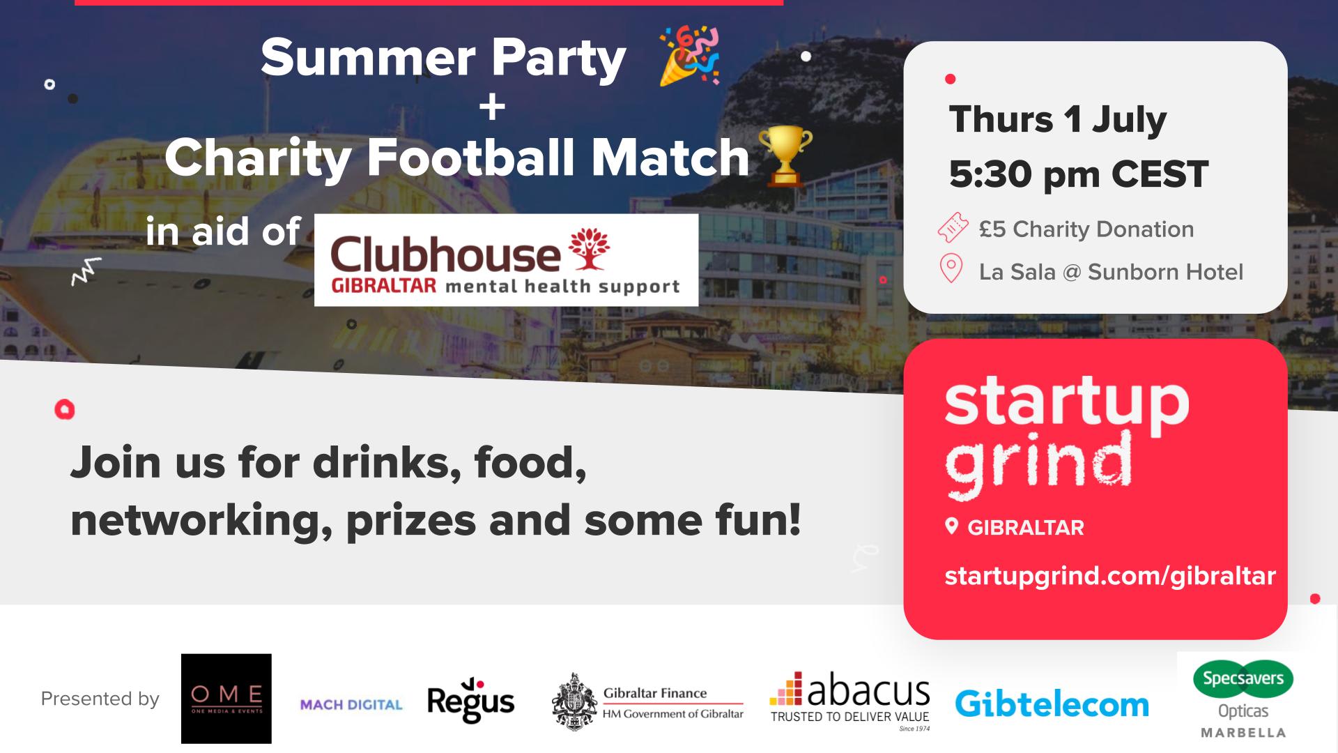 Celebrating the summer and raising funds for Clubhouse Gibraltar